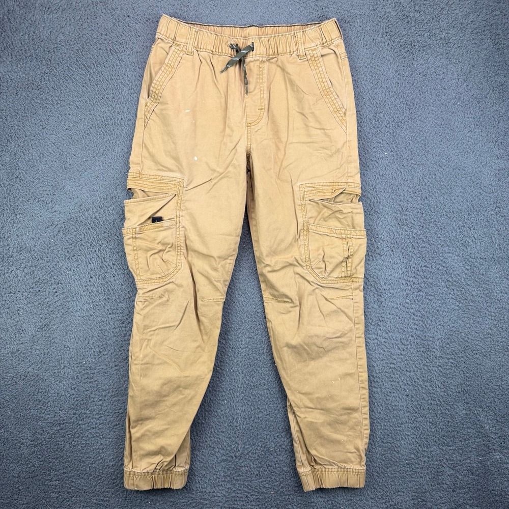 Wrangler Kids Boys Tan Cargo Jogger Pants Size 14 Regular Khaki 109MGBWMB